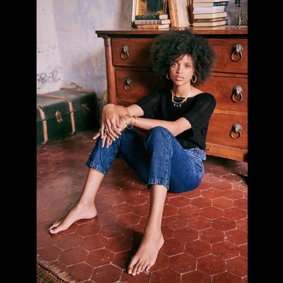 Sezane Eglantine Jumper In Black - Picture 3 of 4